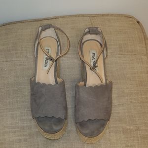 Grey Steve Madden Wedges